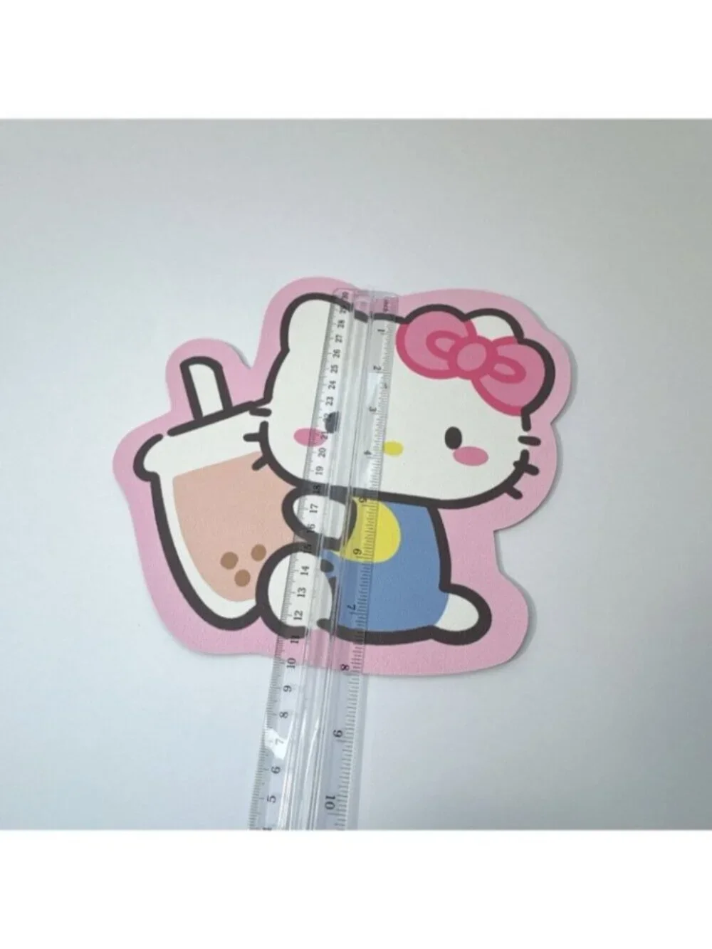 Hello Kitty Boba Drink Mouse Pad Cute Pink Desk Mat Kawaii